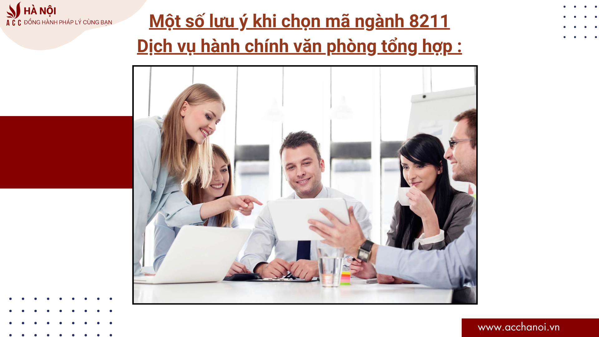 Mot so luu y khi chon ma nganh 8211 Dich vu hanh chinh van phong tong hop