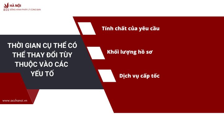 thoi gian cu the co the thay doi tuy thuoc vao cac yeu to