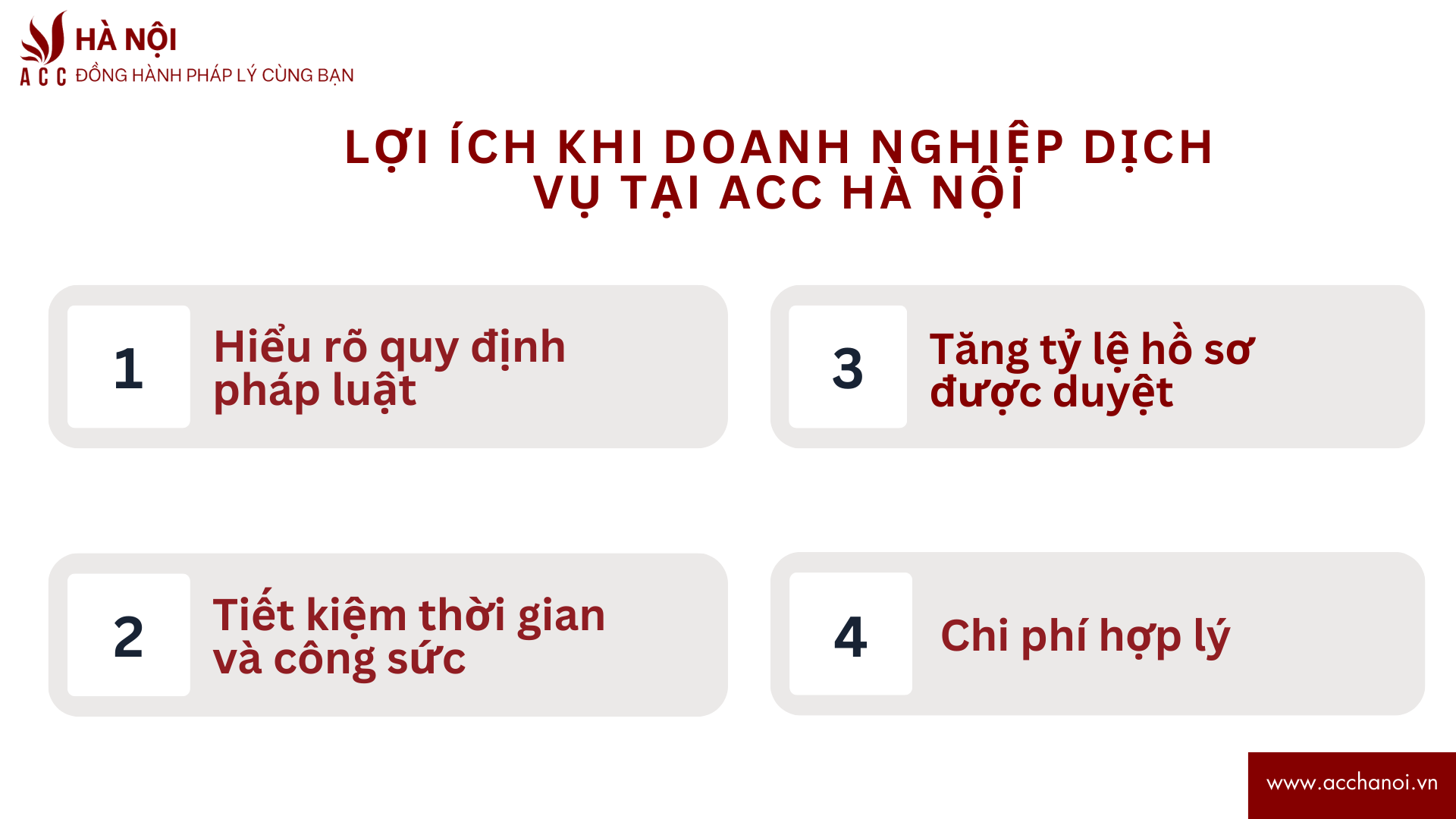 Loi ich khi doanh nghiep dich vu tai ACC Ha Noi