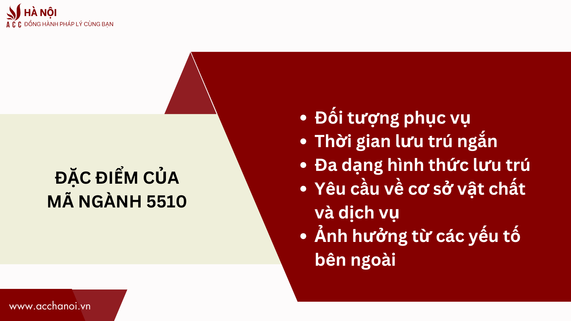 Dac diem cua ma nganh 5510