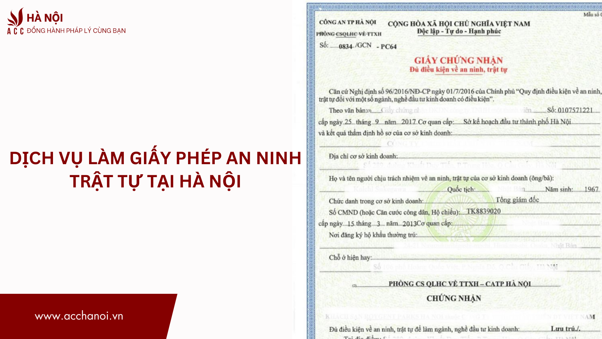 Dich vu lam giay phep an ninh trat tu tai Ha Noi
