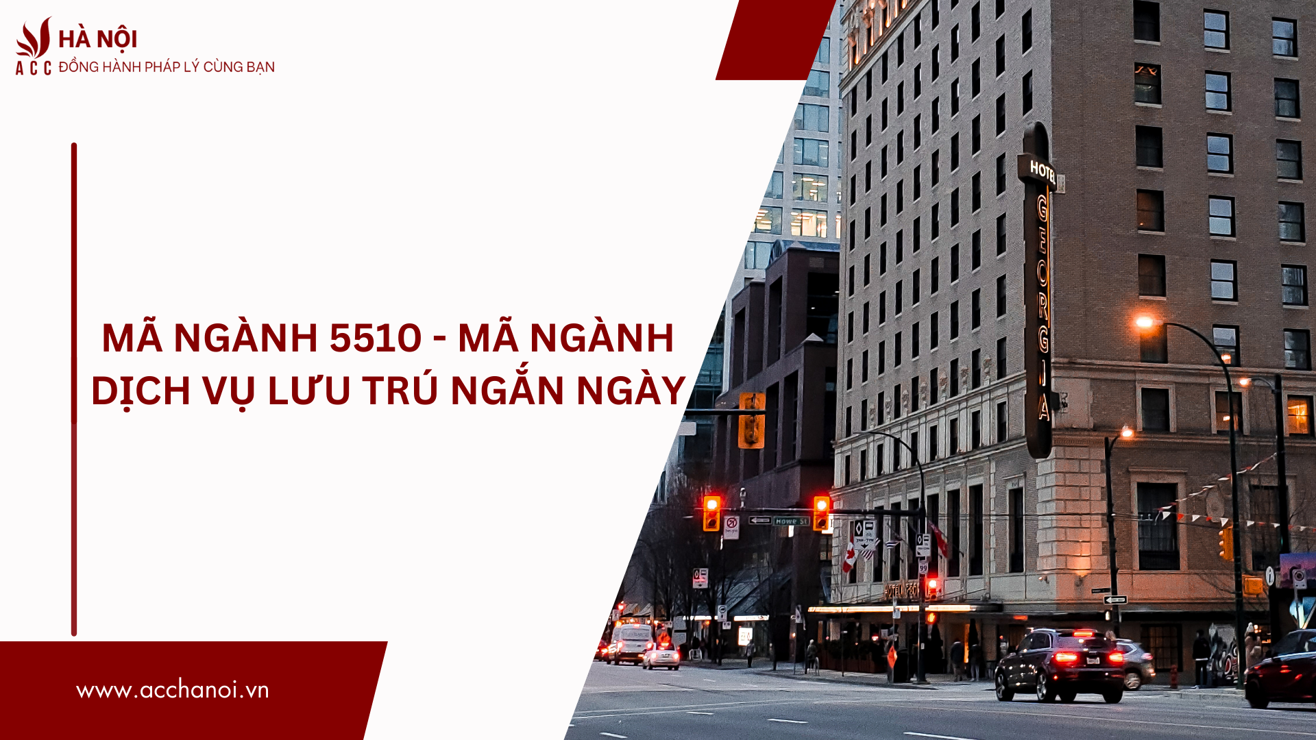 Ma nganh 5510 Ma nganh Dich vu luu tru ngan ngay