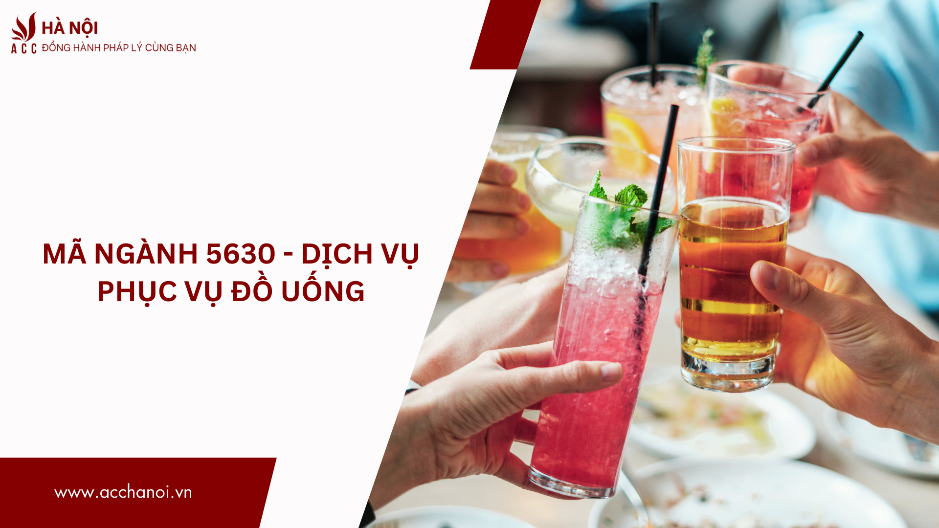 Ma nganh 5630 Dich vu phuc vu do uong
