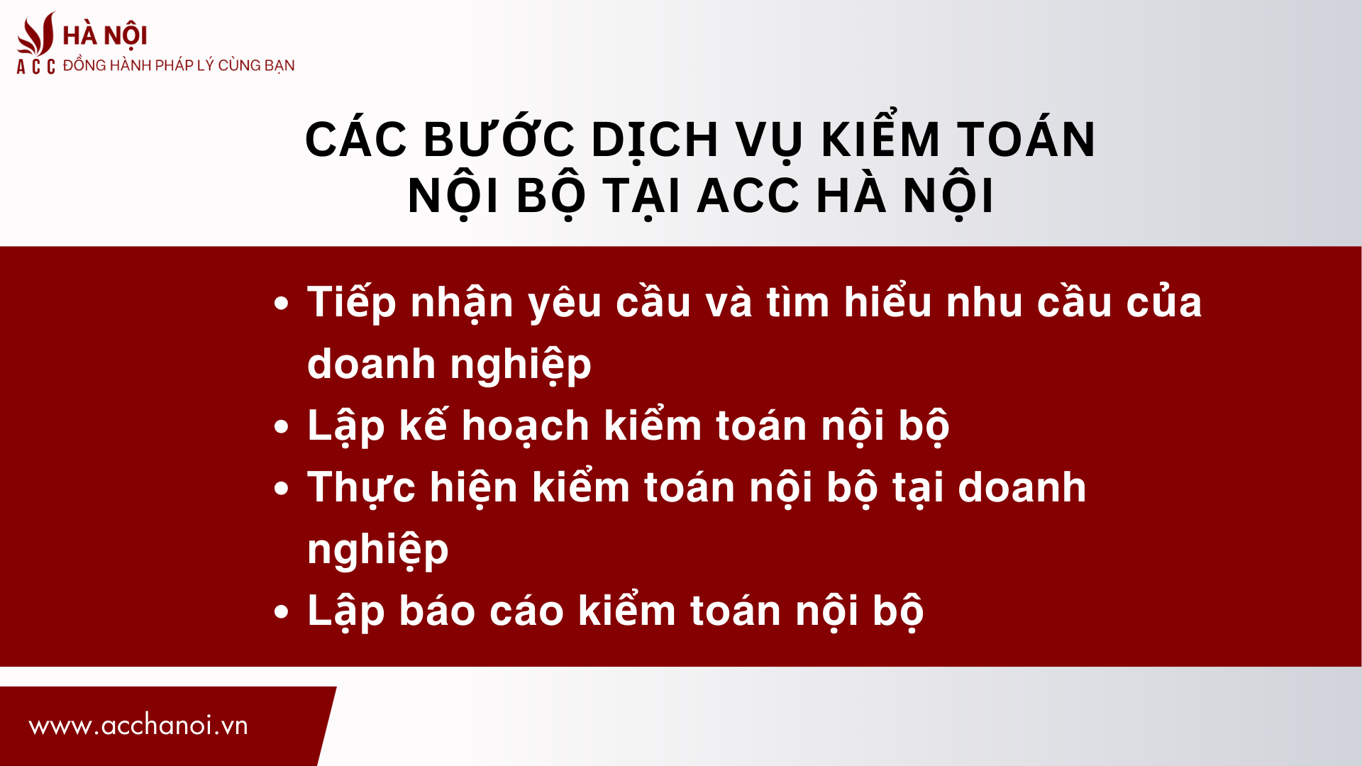 Cac buoc dich vu kiem toan noi bo tai ACC Ha Noi 2