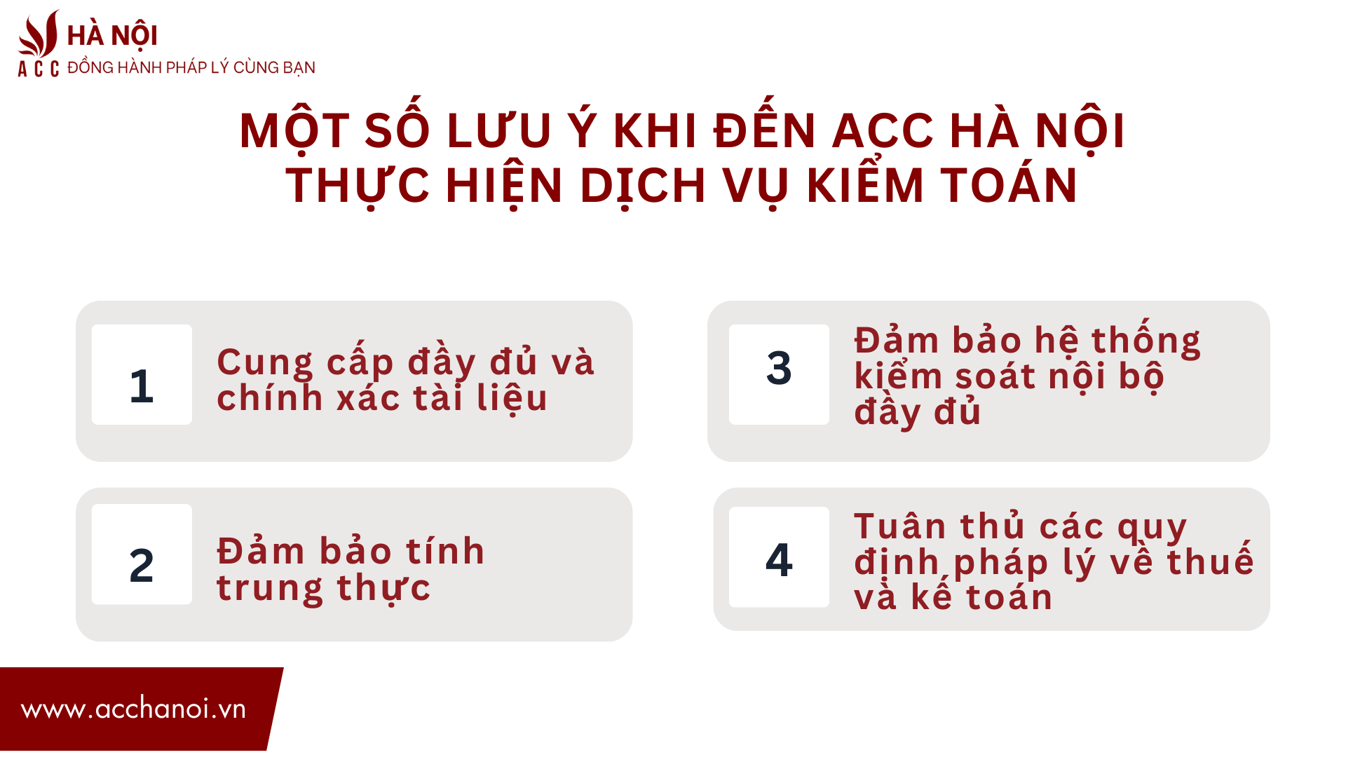 Dịch vụ kiểm toán quận Thanh Xuân uy tín 2 Mot so luu y khi den ACC Ha Noi thuc hien dich vu kiem toan