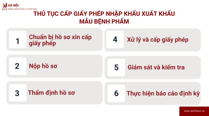 Thu tuc cap giay phep nhap khau xuat khau mau benh pham