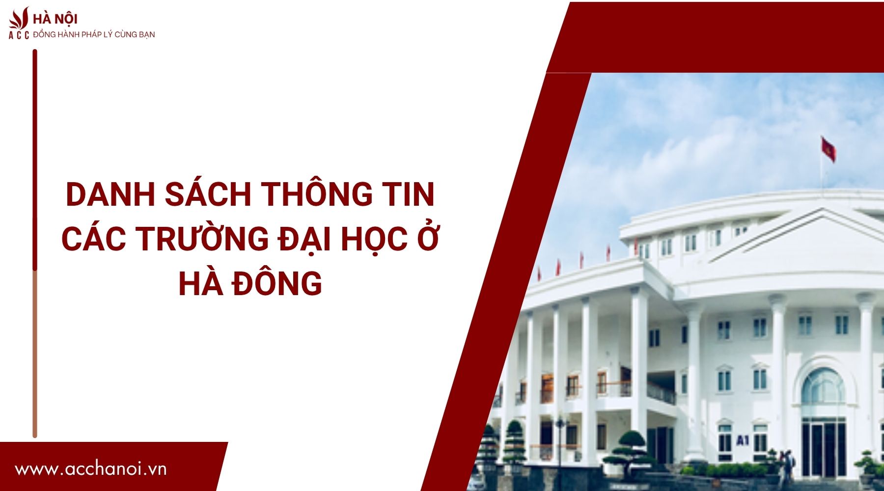 Danh sách thông tin các trường đại học ở Hà Đông.jpg