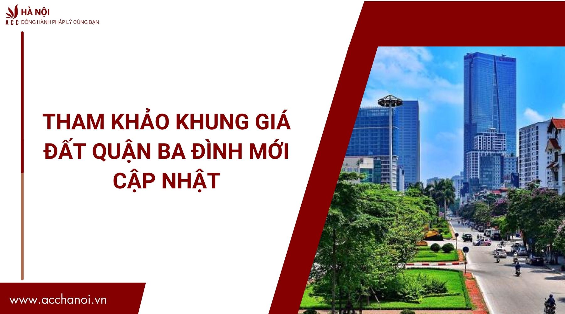 Khung giá đất quận Ba Đình mới nhất