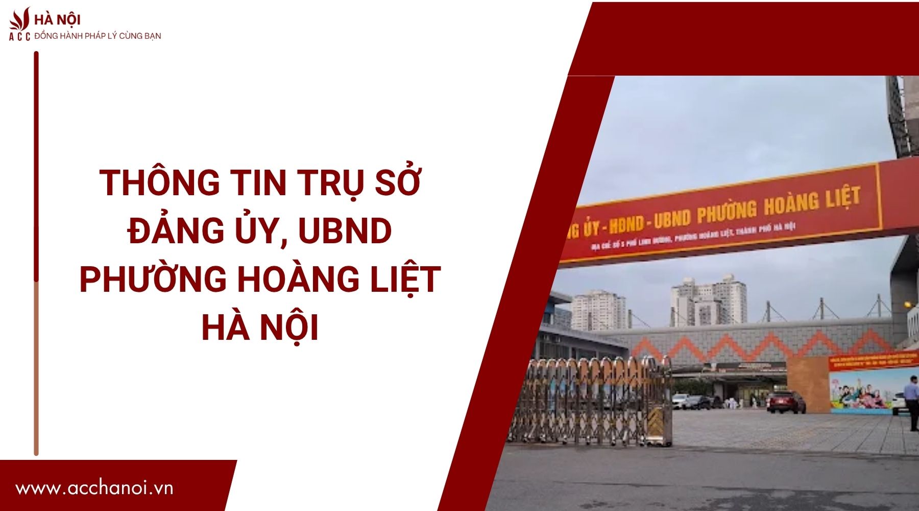 Thong tin tru so Dang uy UBND phuong Hoang Liet Ha Noi