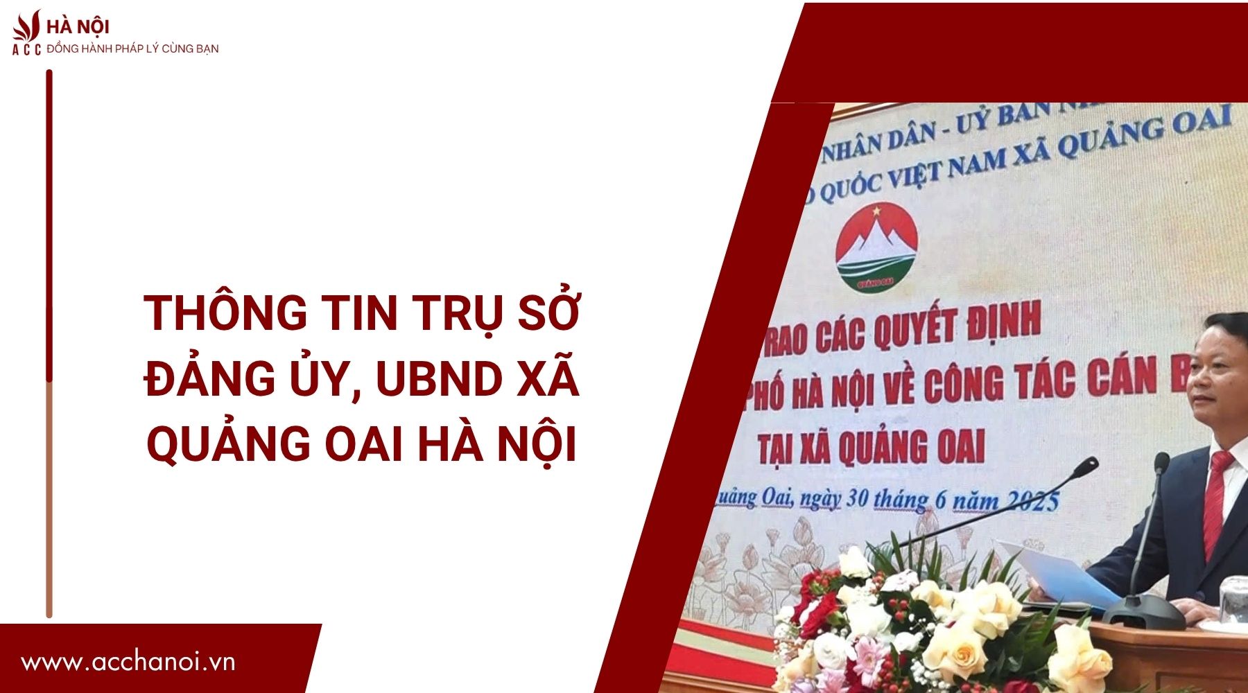 Thong tin tru so Dang uy UBND xa Quang Oai Ha Noi 1