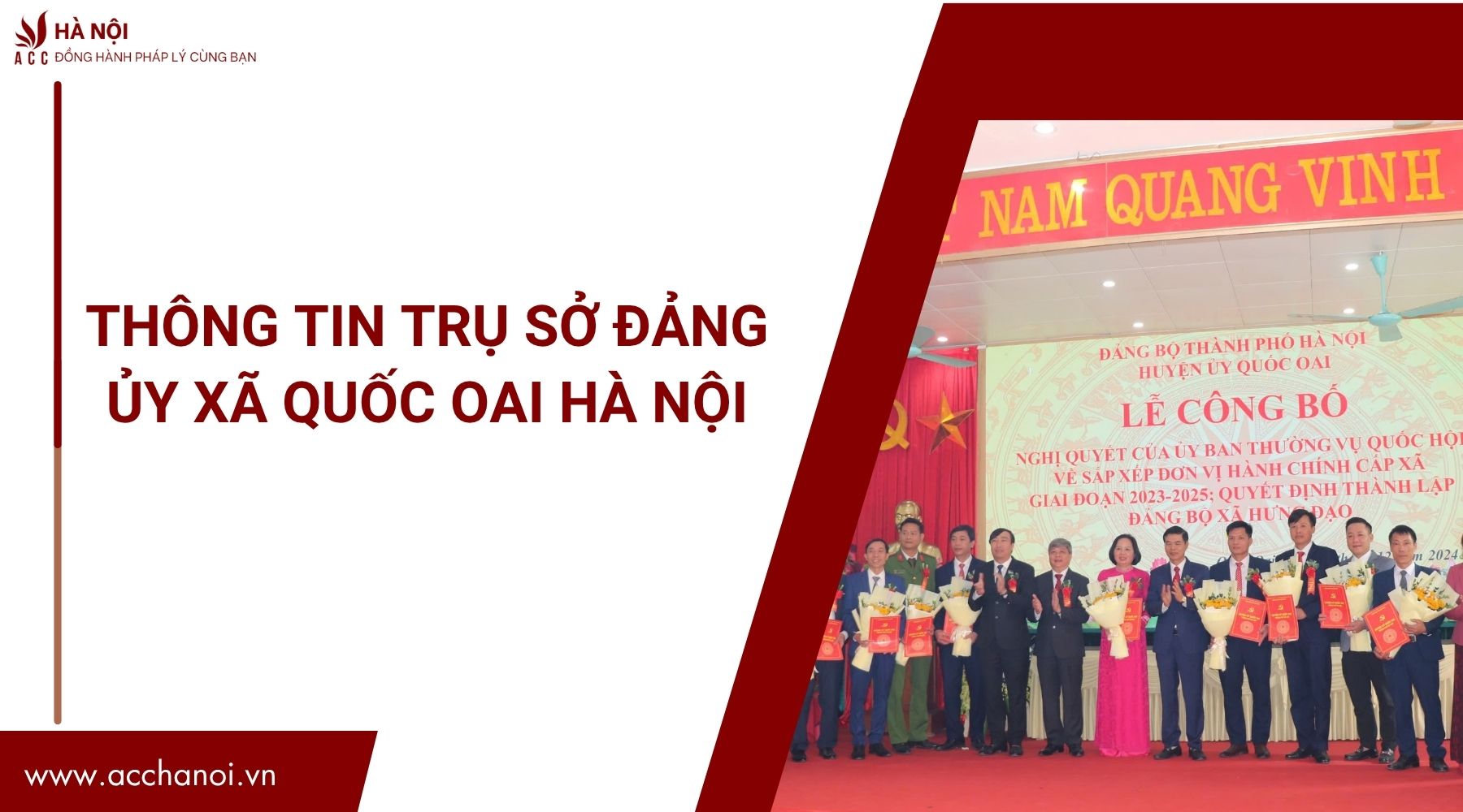 Thong tin tru so Dang uy xa Quoc Oai Ha Noi