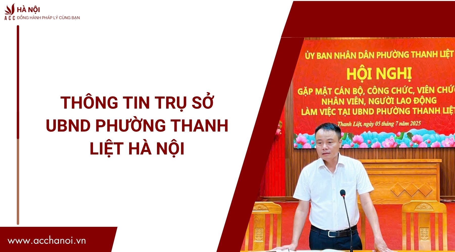 Thong tin tru so UBND phuong Thanh Liet Ha Noi