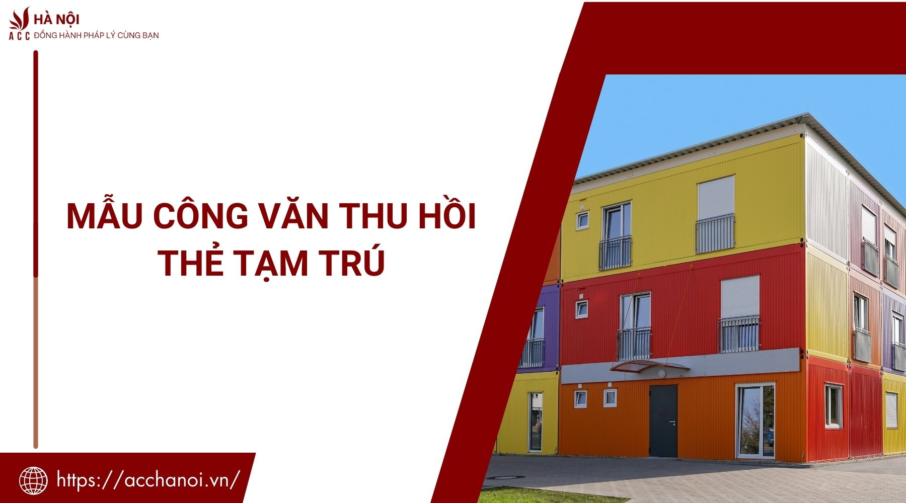 Mẫu công văn thu hồi thẻ tạm trú
