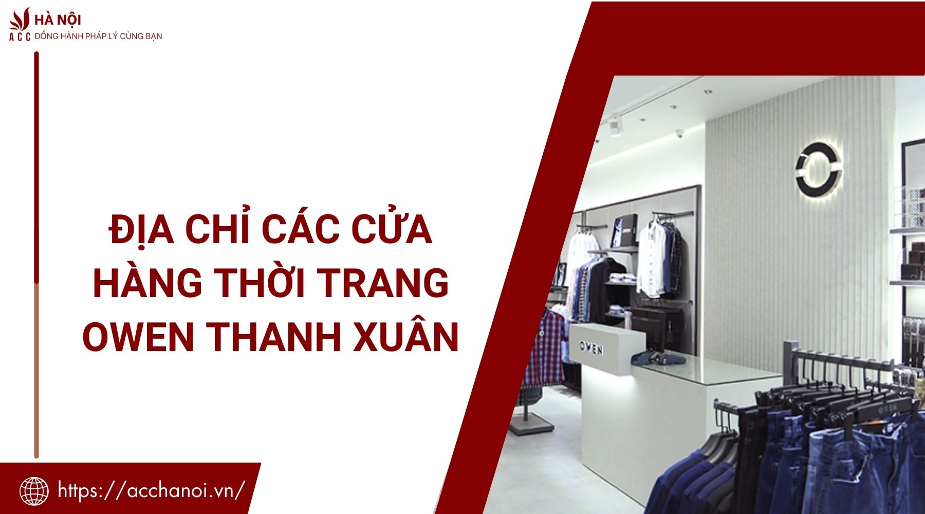 Địa chỉ các cửa hàng thời trang Owen Thanh Xuân