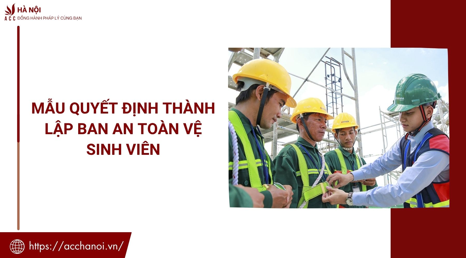 Mẫu quyết định thành lập ban an toàn vệ sinh viên