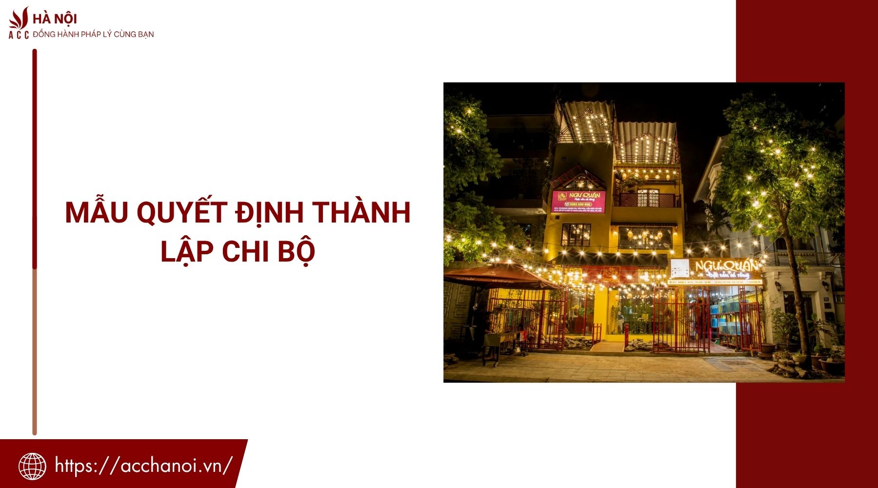 Mẫu quyết định thành lập chi bộ