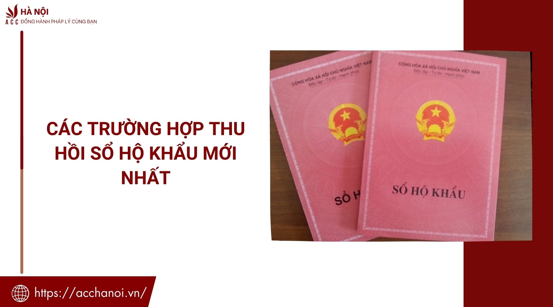 Các trường hợp thu hồi sổ hộ khẩu mới nhất