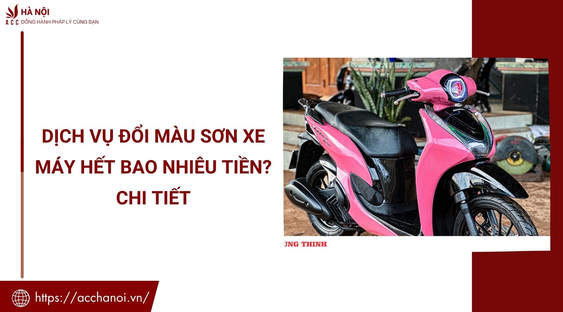 Dịch vụ đổi màu sơn xe máy hết bao nhiêu tiền? Chi tiết
