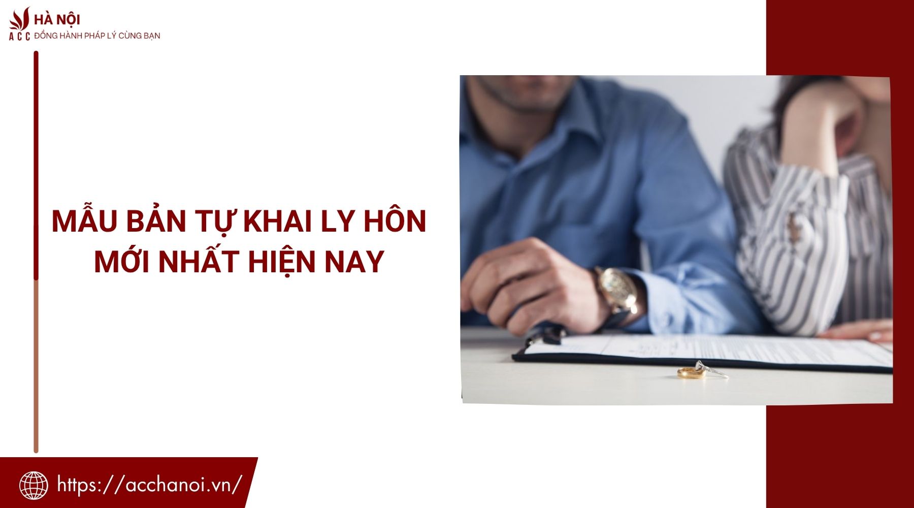 Mẫu bản tự khai ly hôn mới nhất hiện nay