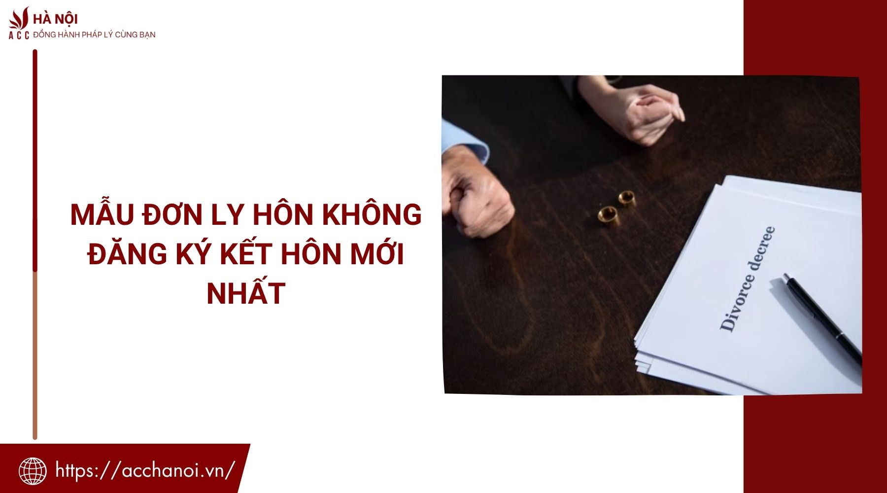 Mẫu đơn ly hôn không đăng ký kết hôn mới nhất