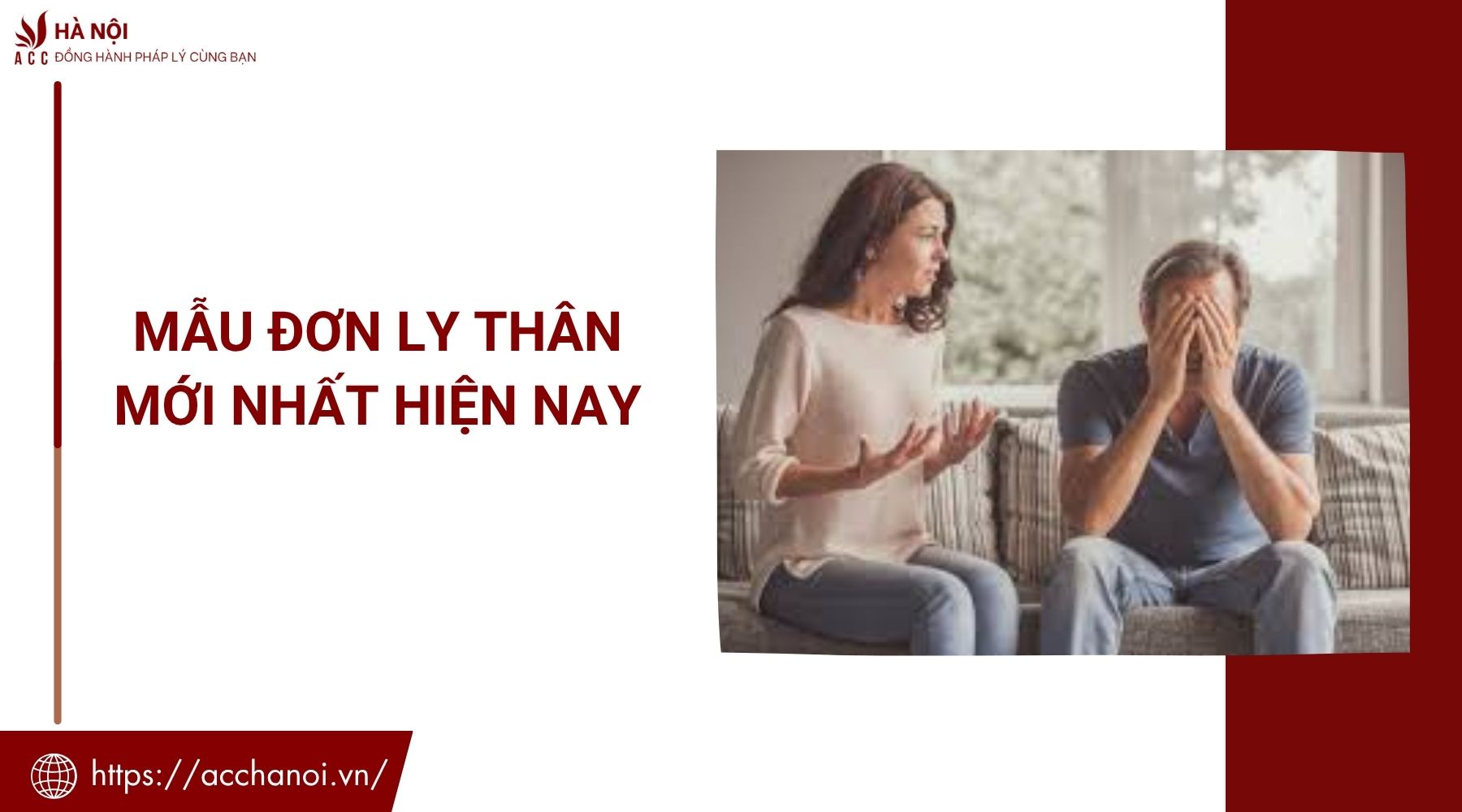 Mẫu đơn ly thân mới nhất hiện nay