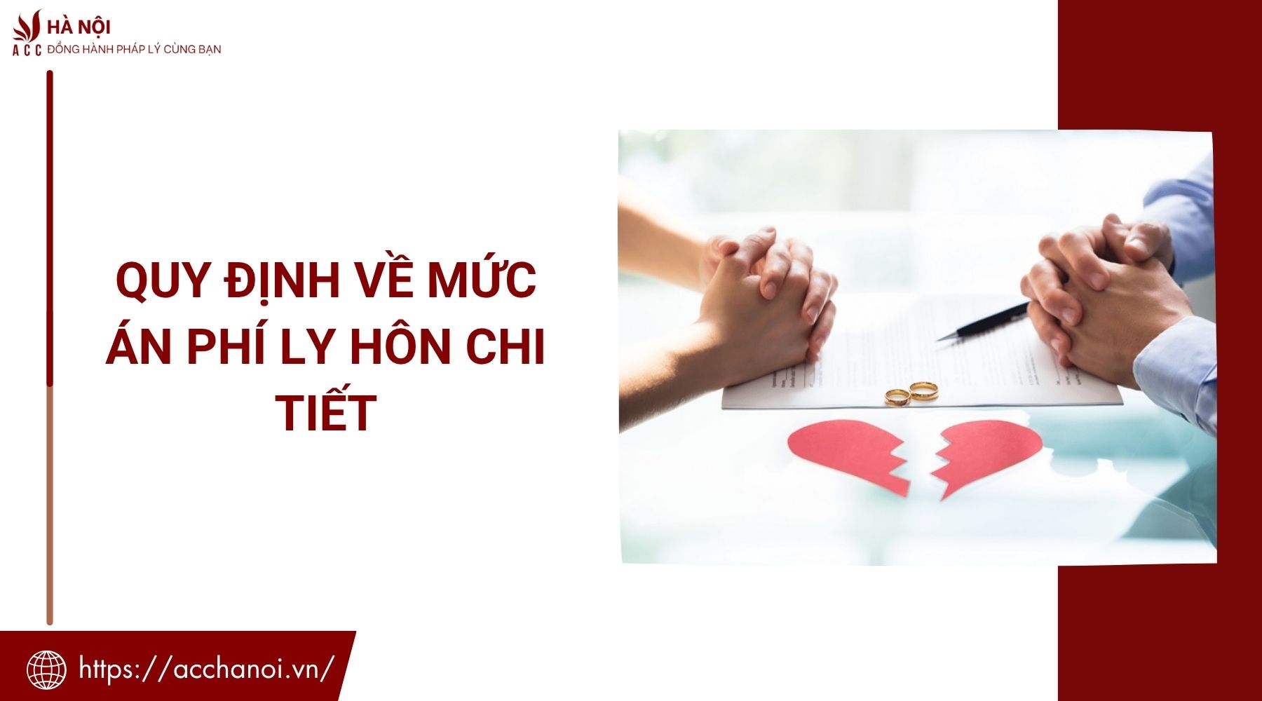 Quy định về mức án phí ly hôn chi tiết