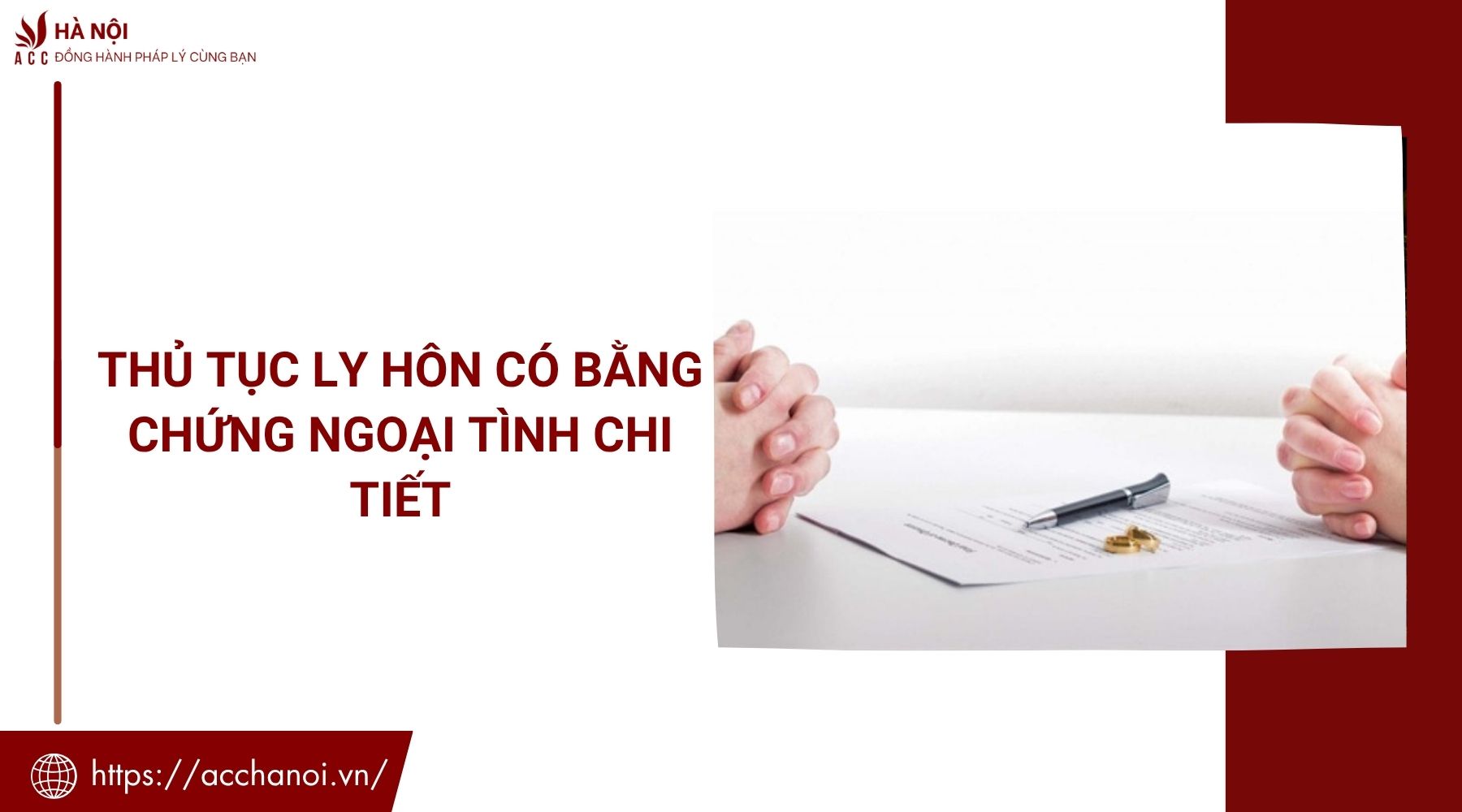 Thủ tục ly hôn có bằng chứng ngoại tình chi tiết
