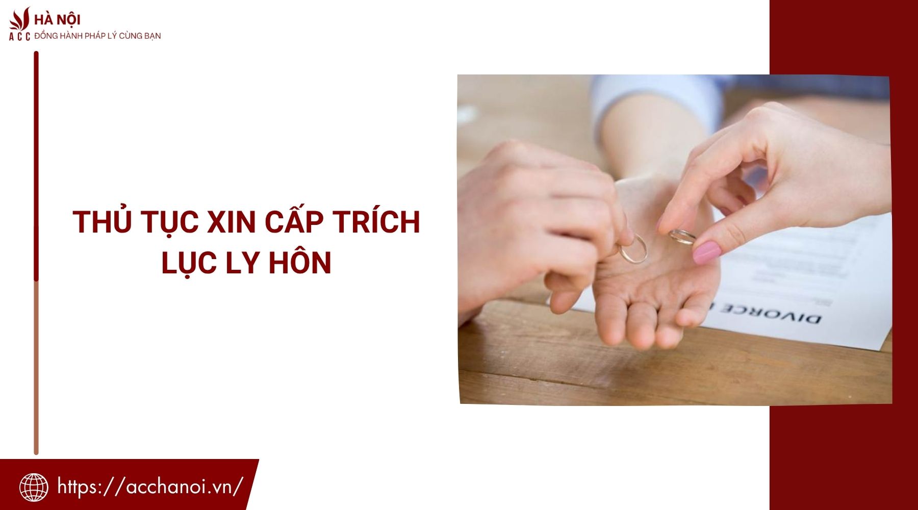 Thủ tục xin cấp trích lục ly hôn