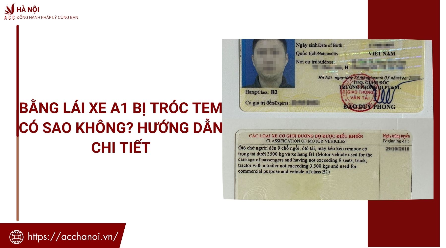 Bằng lái xe a1 bị tróc tem có sao không? Hướng dẫn chi tiết