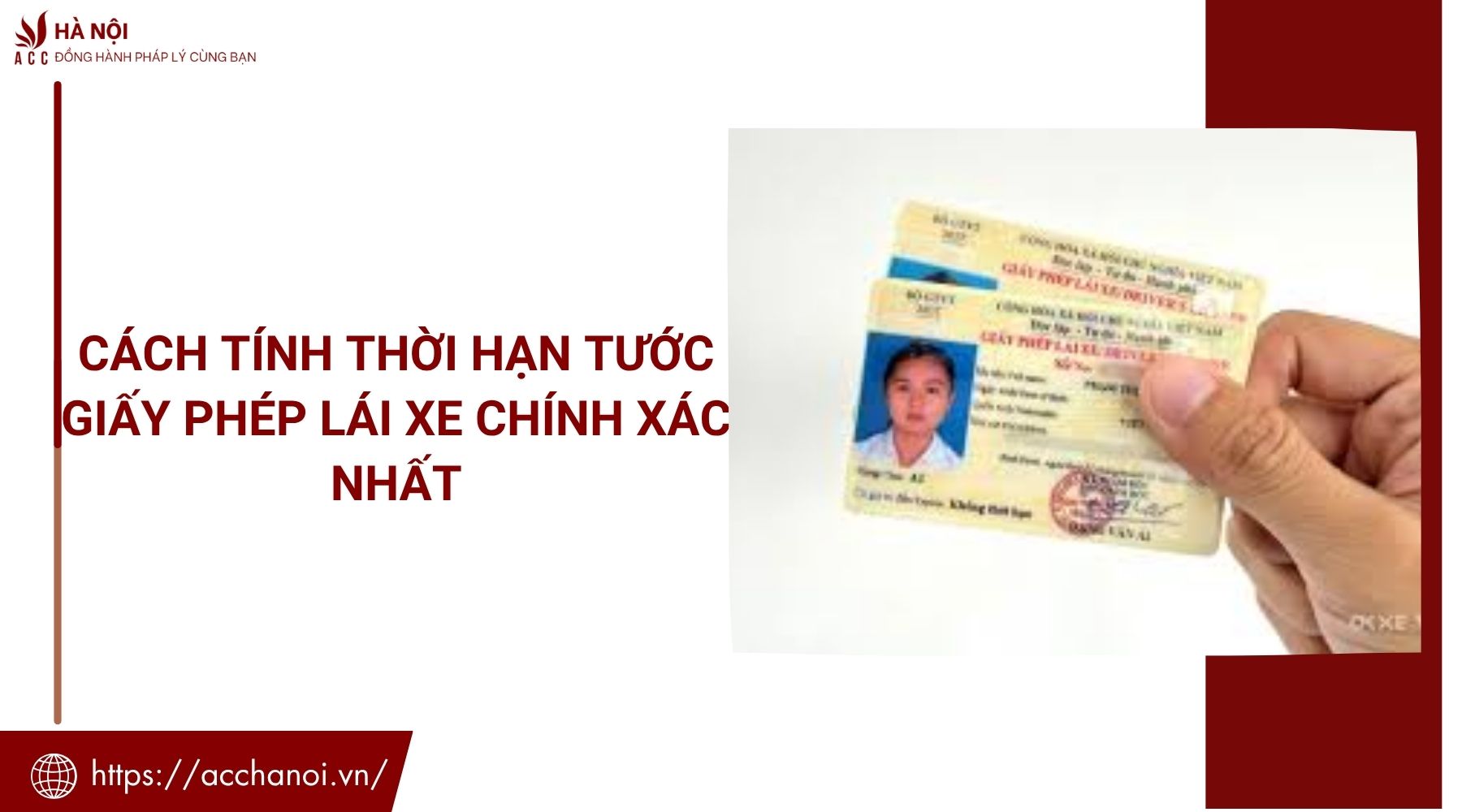Cách tính thời hạn tước giấy phép lái xe chính xác nhất