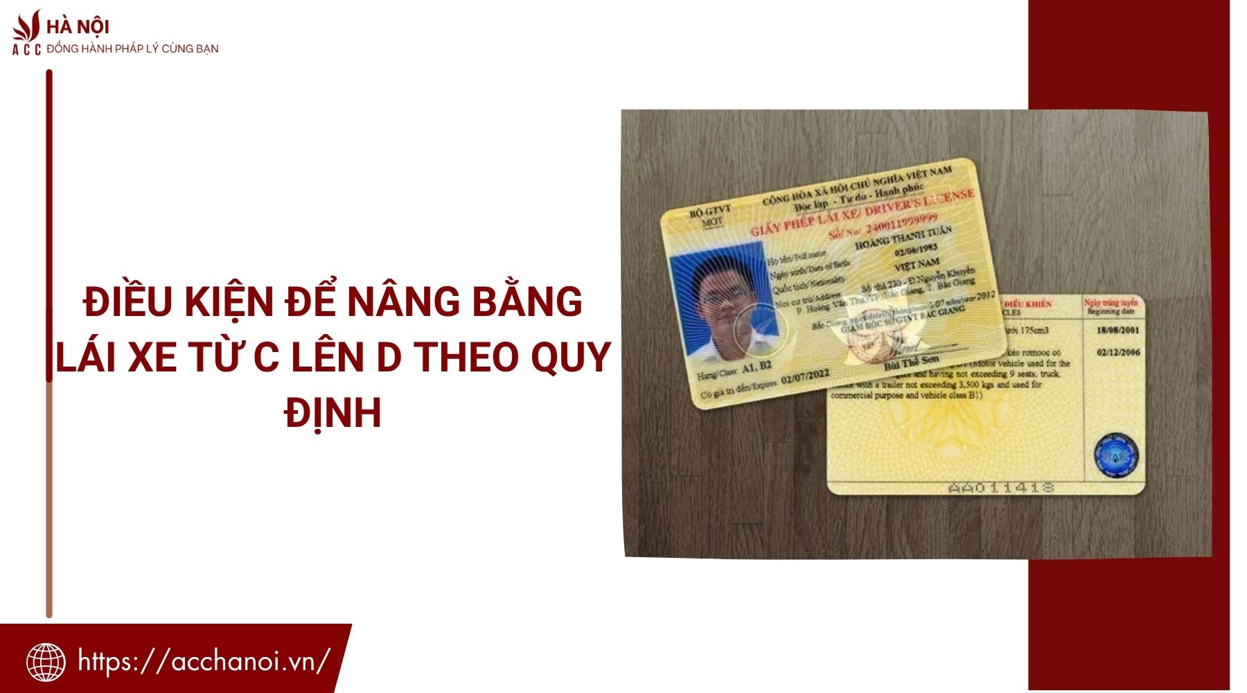 Điều kiện để nâng bằng lái xe từ C lên D theo quy định