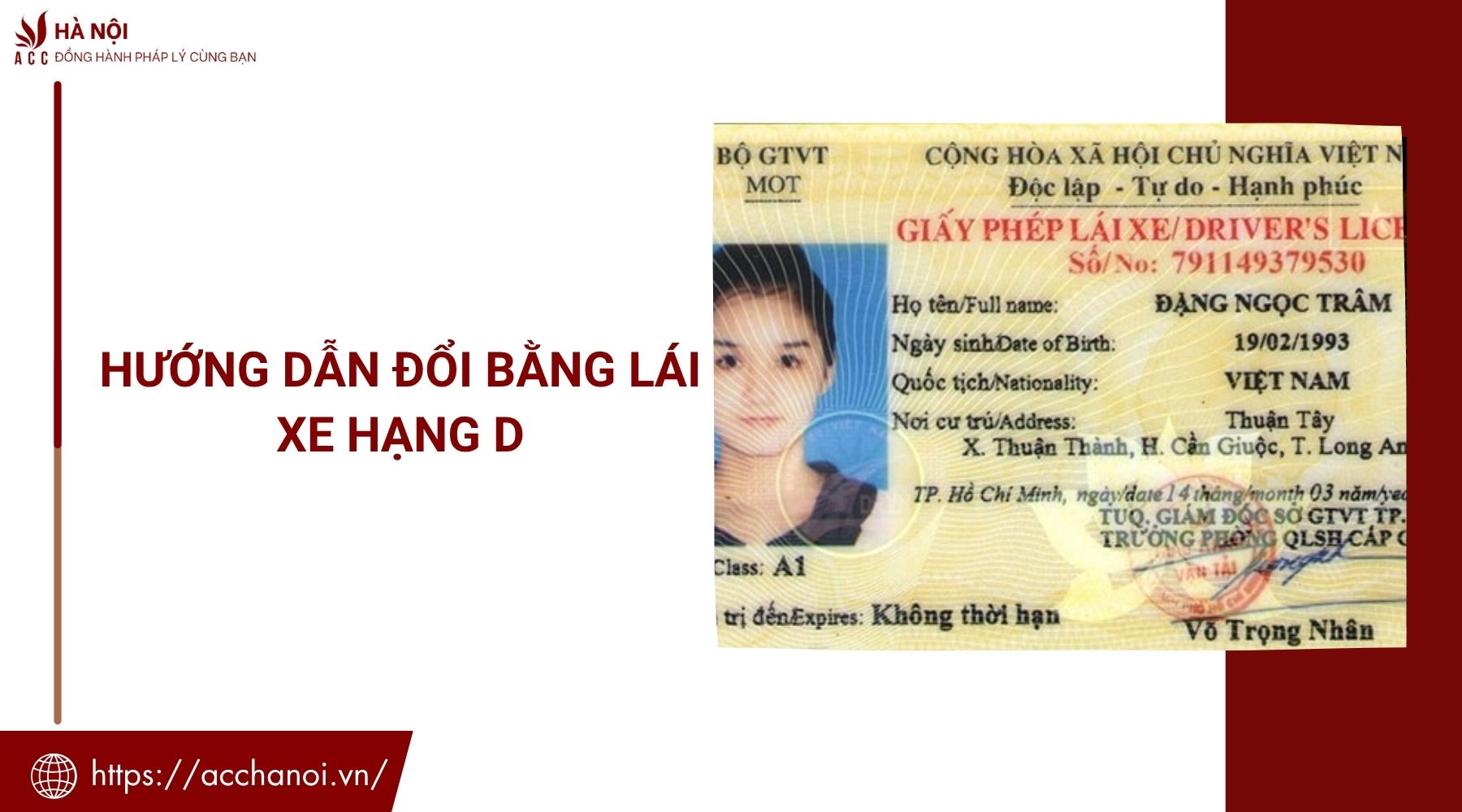 Hướng dẫn đổi bằng lái xe hạng D 1 Hướng dẫn đổi bằng lái xe hạng D