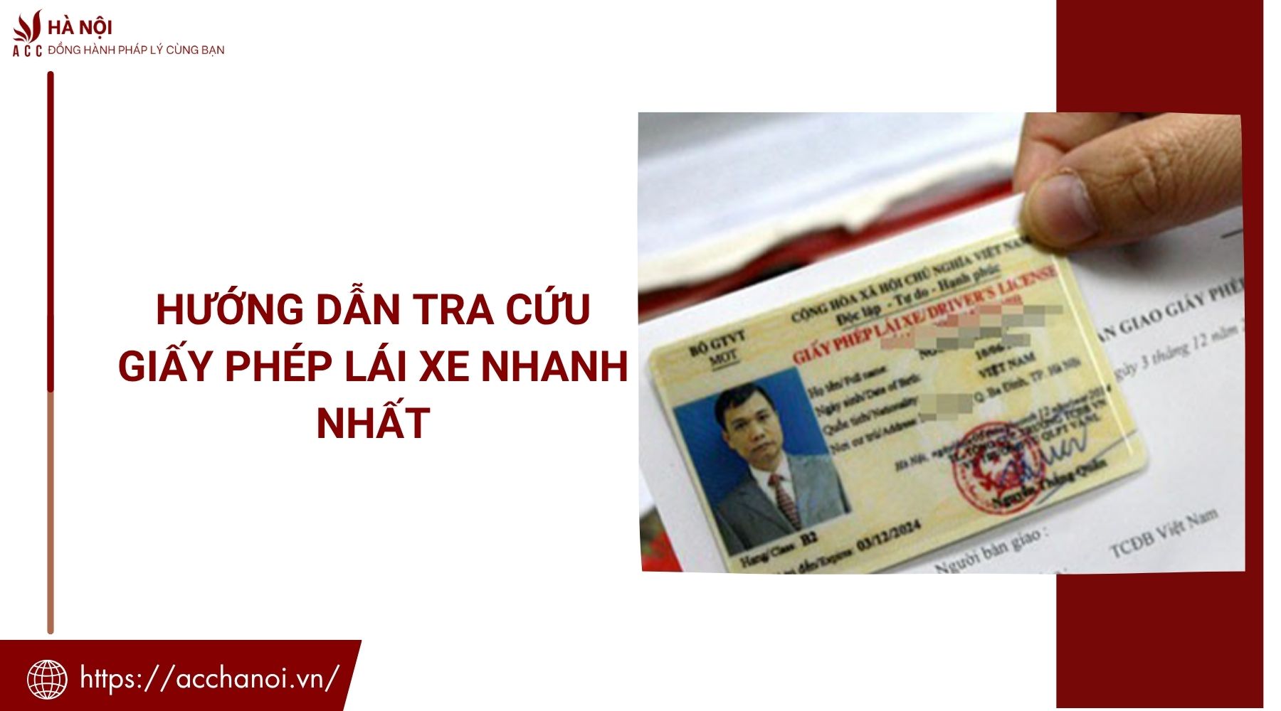 Hướng dẫn tra cứu giấy phép lái xe nhanh nhất