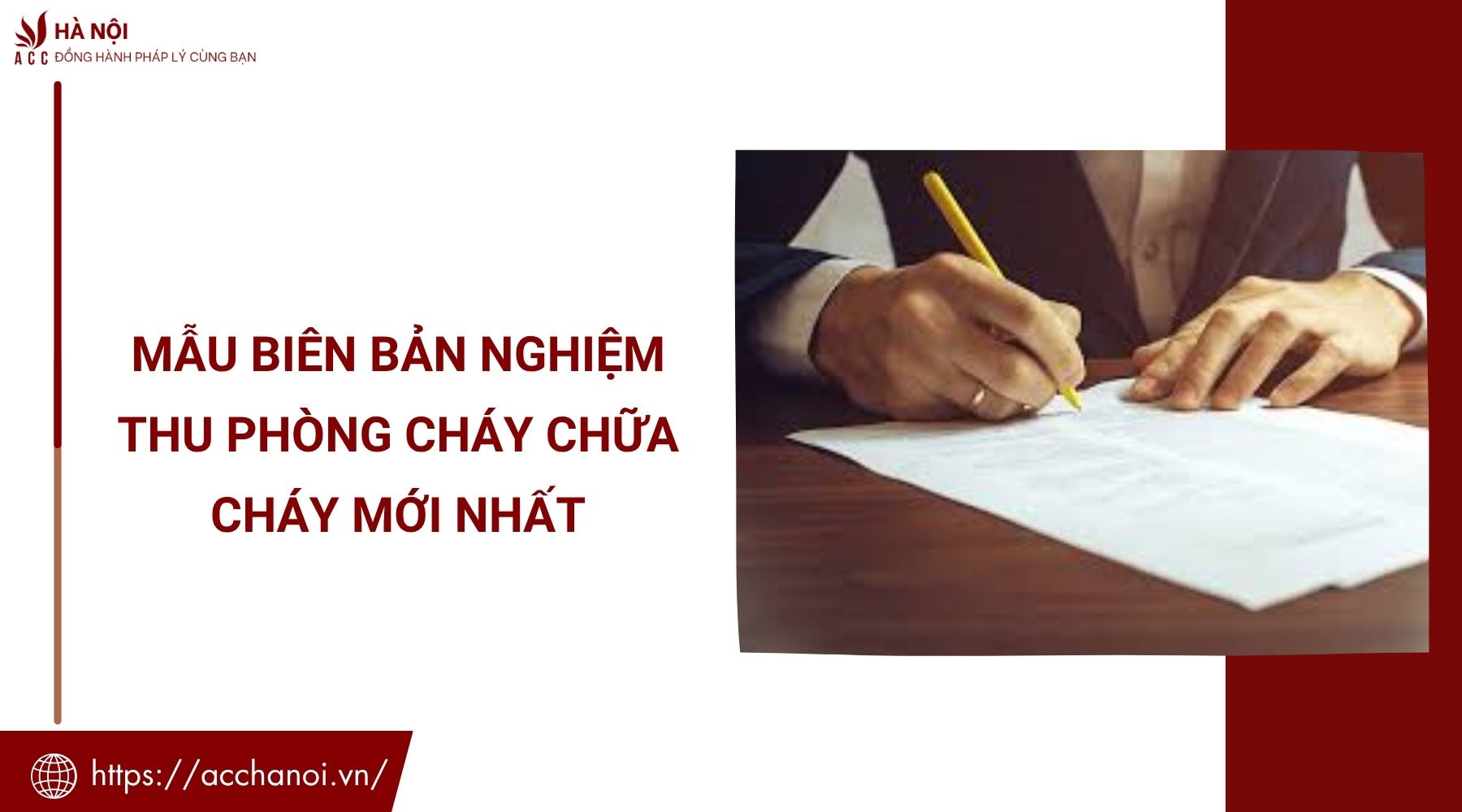 Mẫu biên bản nghiệm thu phòng cháy chữa cháy mới nhất