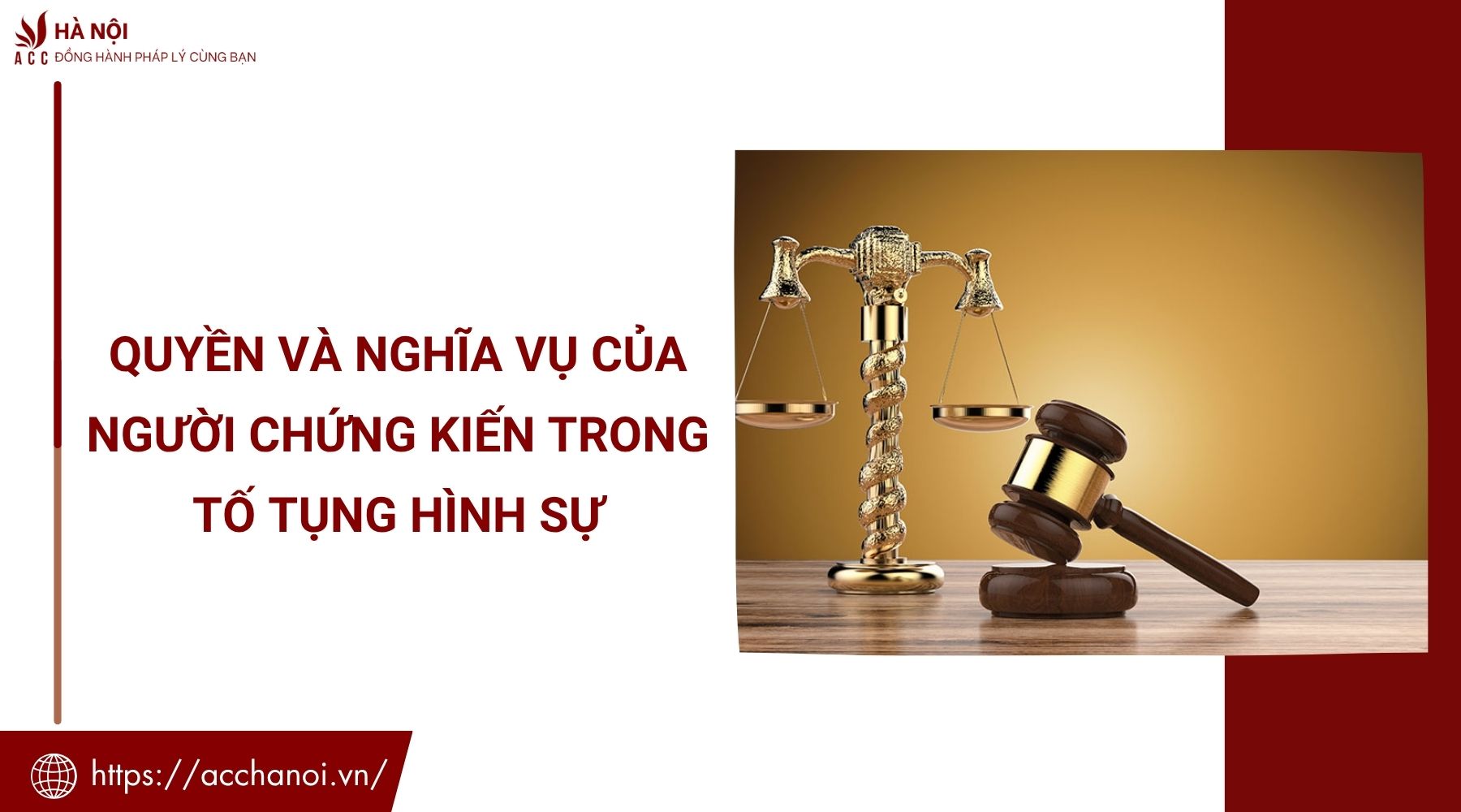 Quyền và nghĩa vụ của người chứng kiến trong tố tụng hình sự