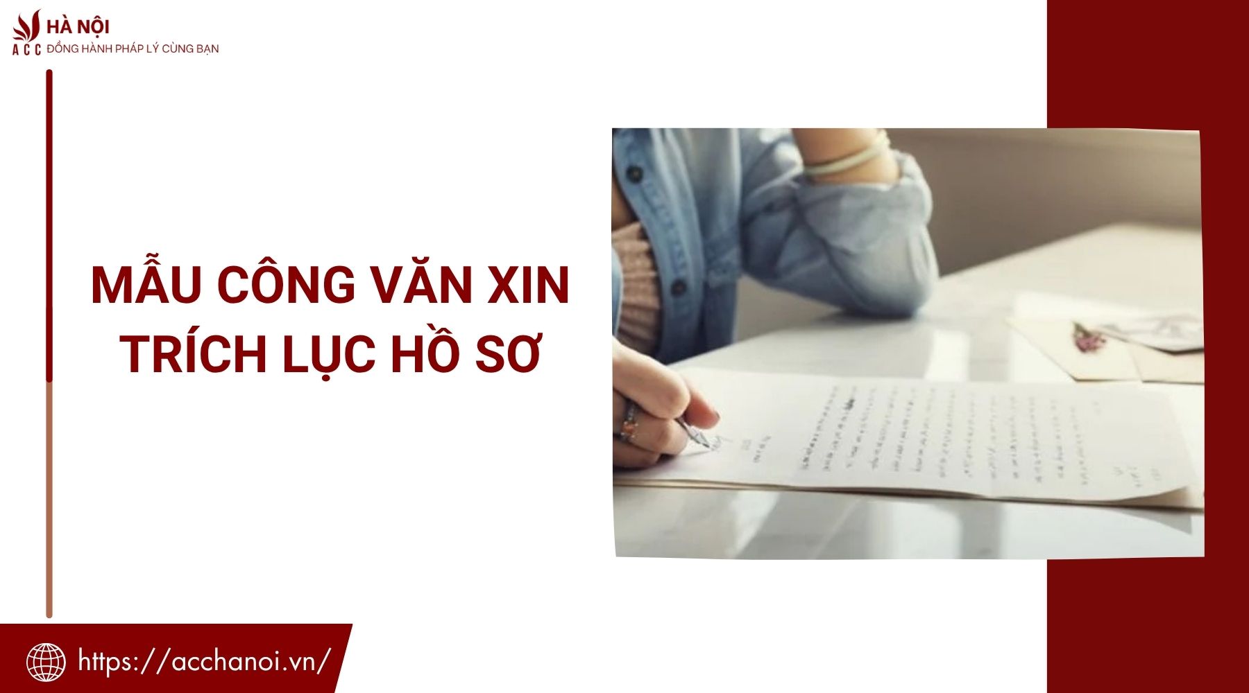 Mẫu công văn xin trích lục hồ sơ