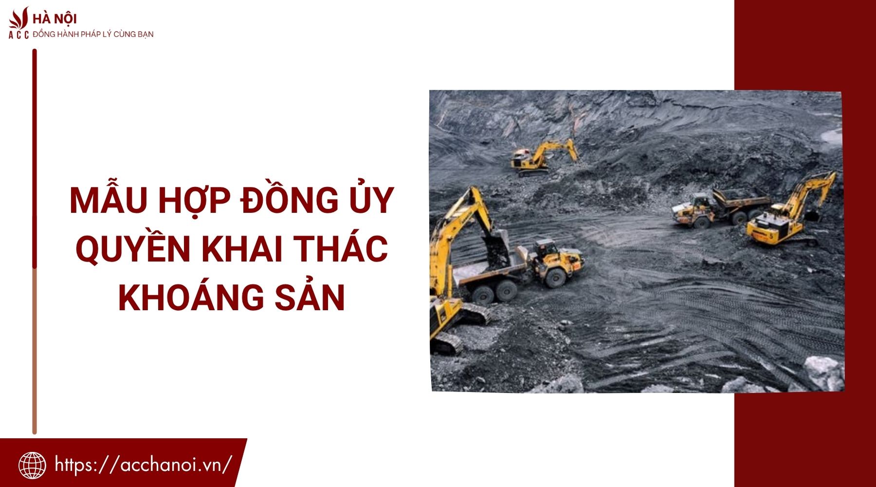 Mẫu hợp đồng ủy quyền khai thác khoáng sản