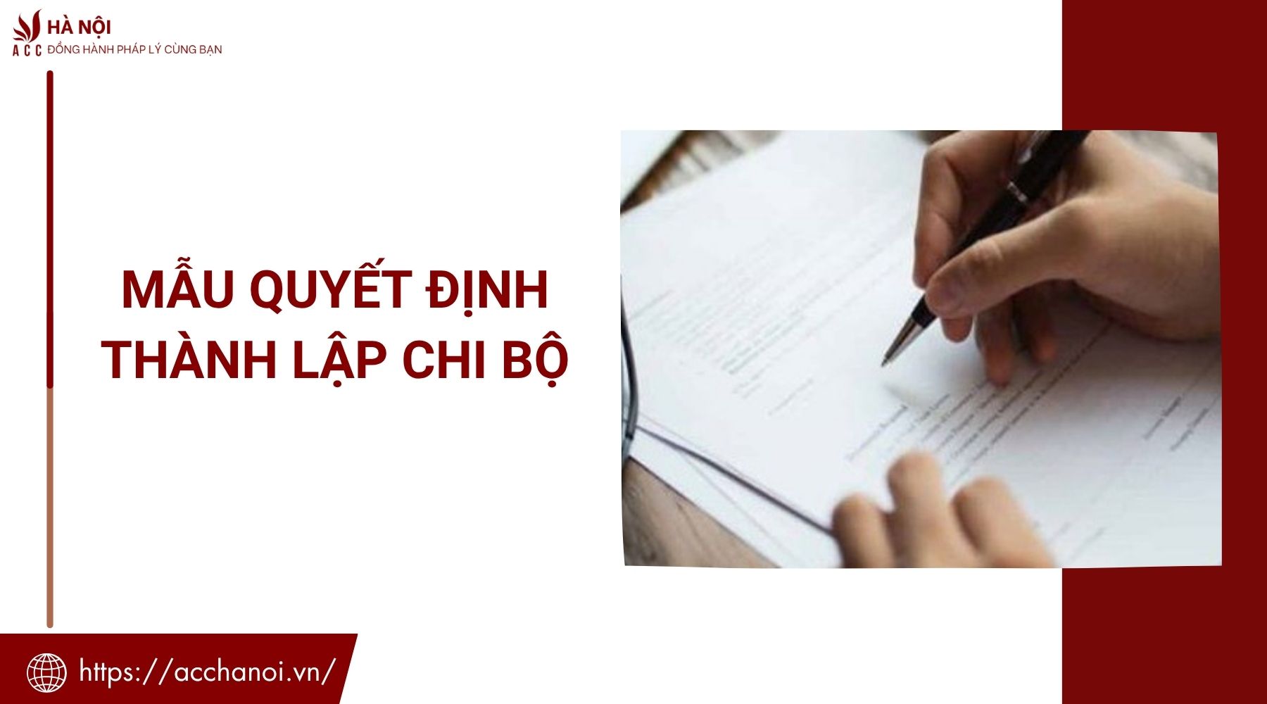 Mẫu quyết định thành lập Chi bộ