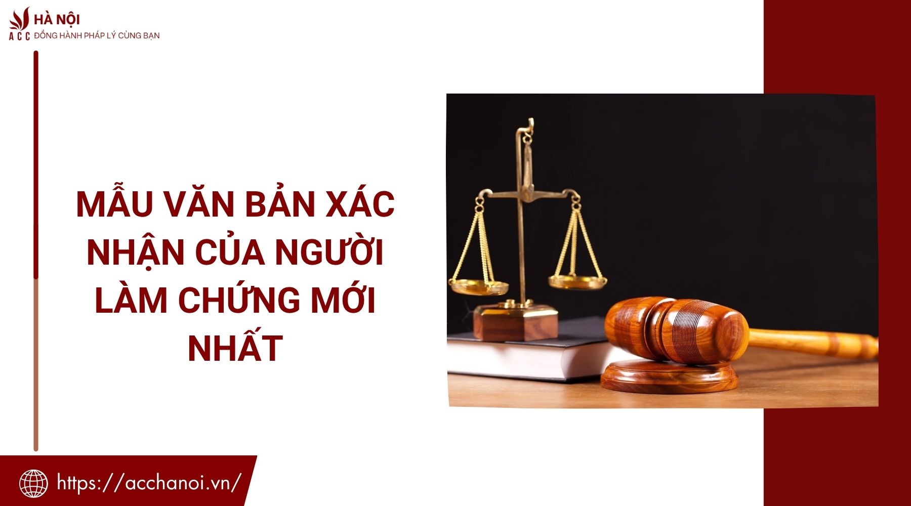 Mẫu văn bản xác nhận của người làm chứng mới nhất