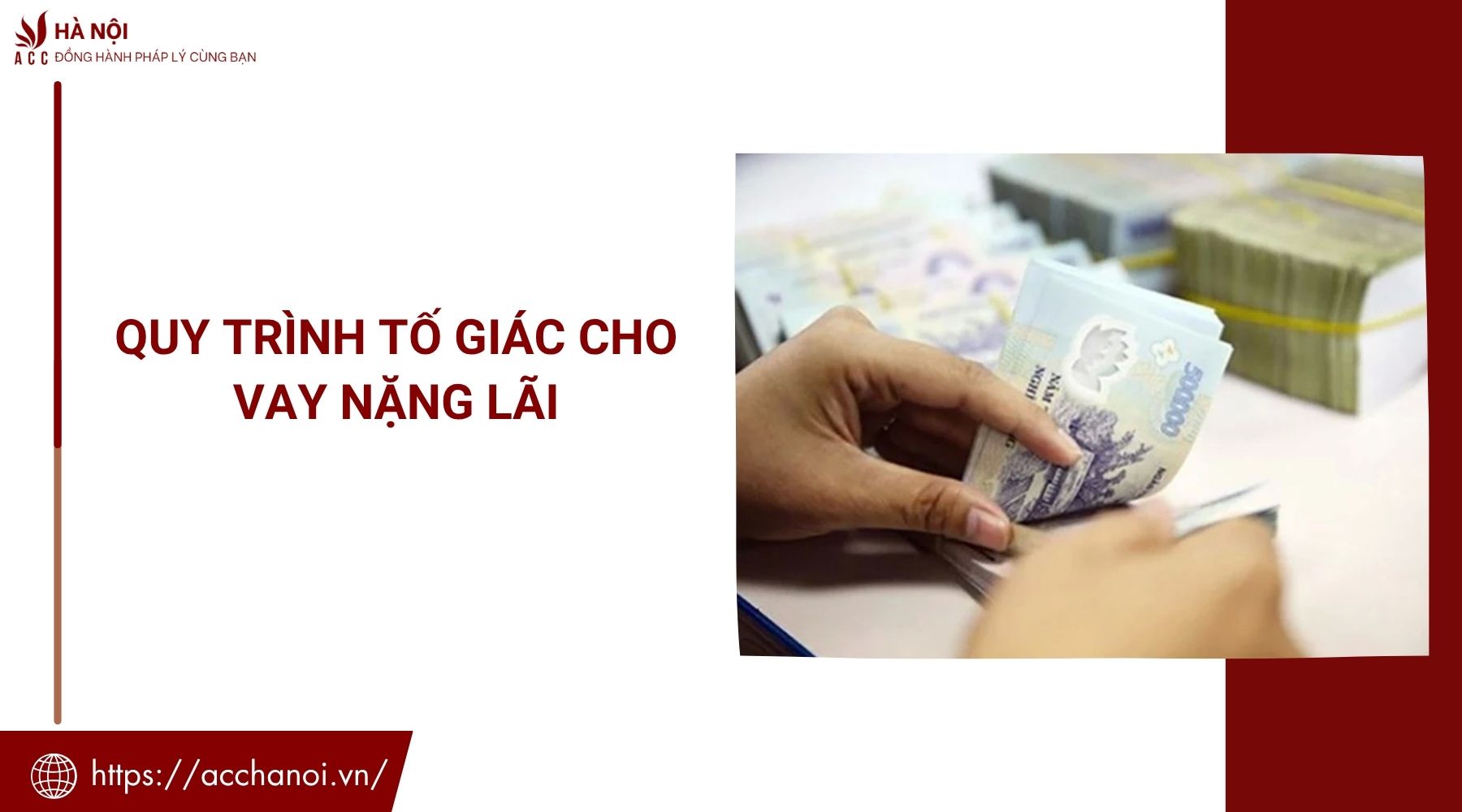 Quy trình tố giác cho vay nặng lãi