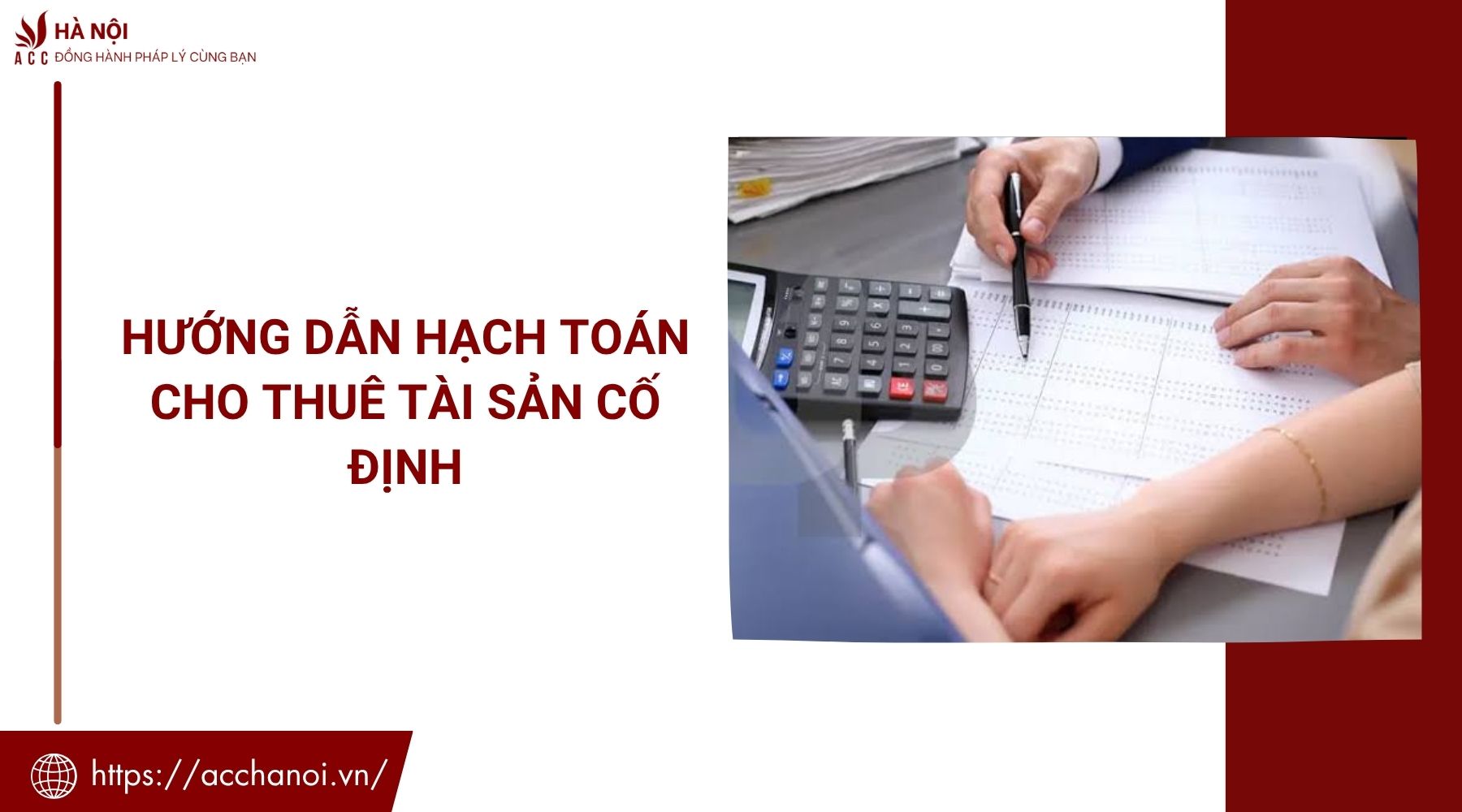 Hướng dẫn hạch toán cho thuê tài sản cố định​
