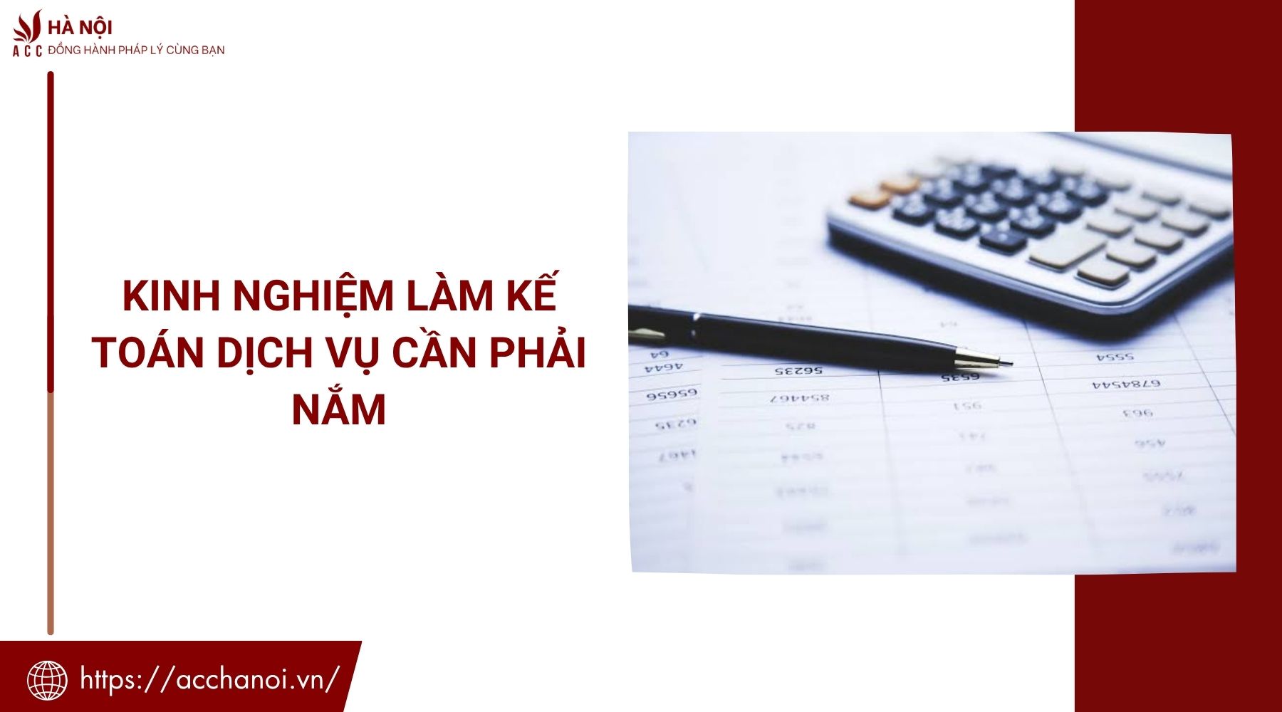 Kinh nghiệm làm kế toán dịch vụ cần phải nắm