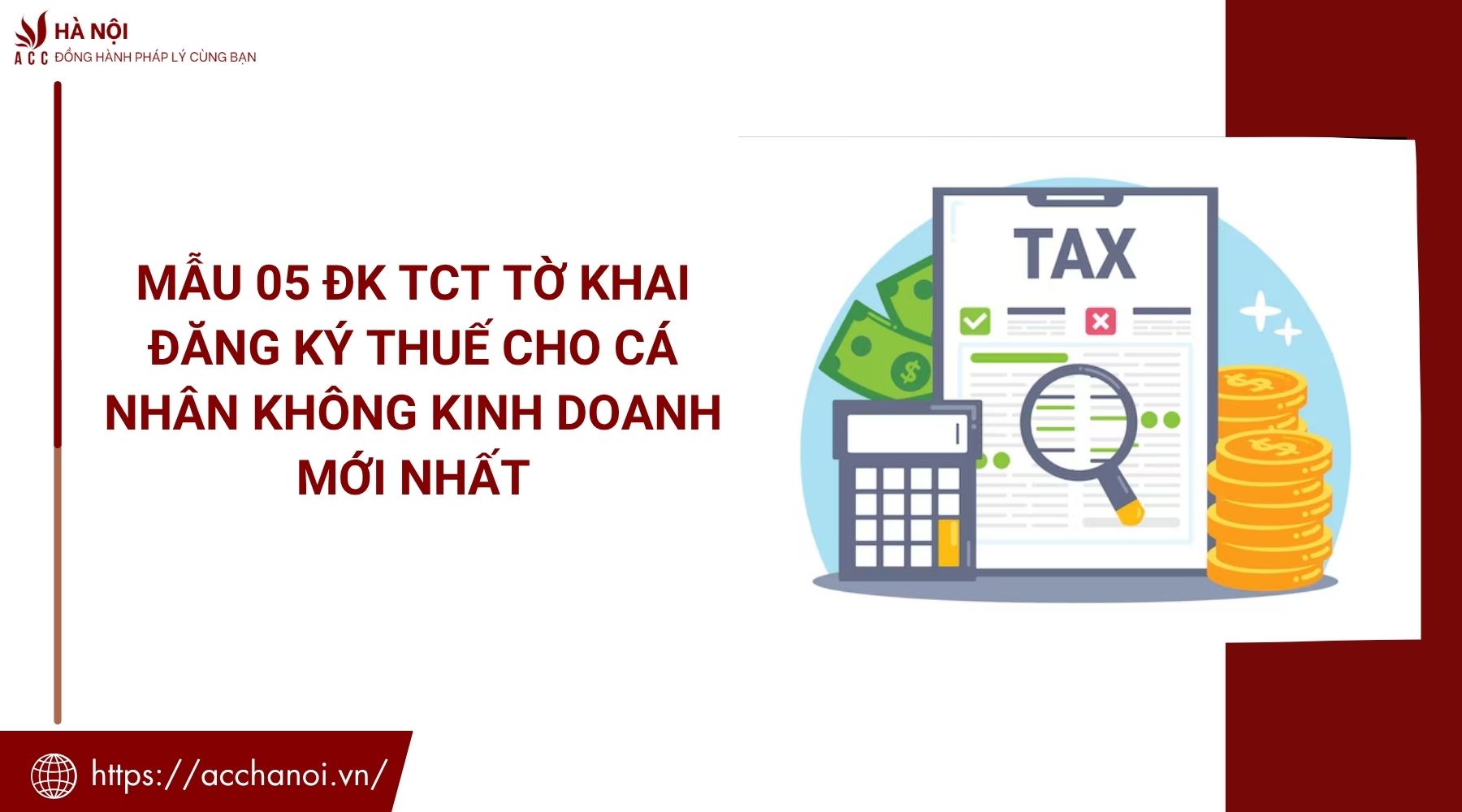 Mẫu 05 ĐK TCT tờ khai đăng ký thuế cho cá nhân không kinh doanh mới nhất