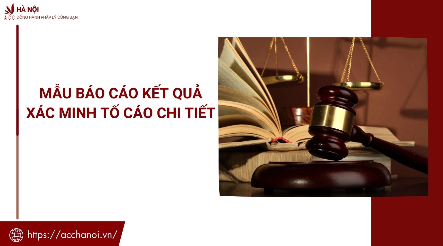 Mẫu báo cáo kết quả xác minh tố cáo chi tiết