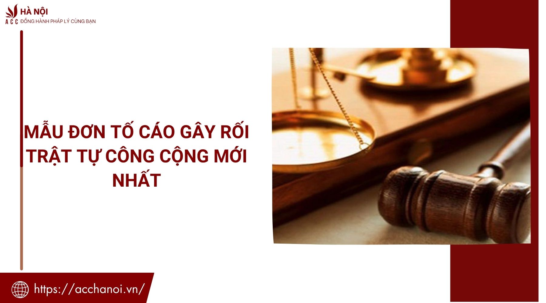Mẫu đơn tố cáo gây rối trật tự công cộng mới nhất