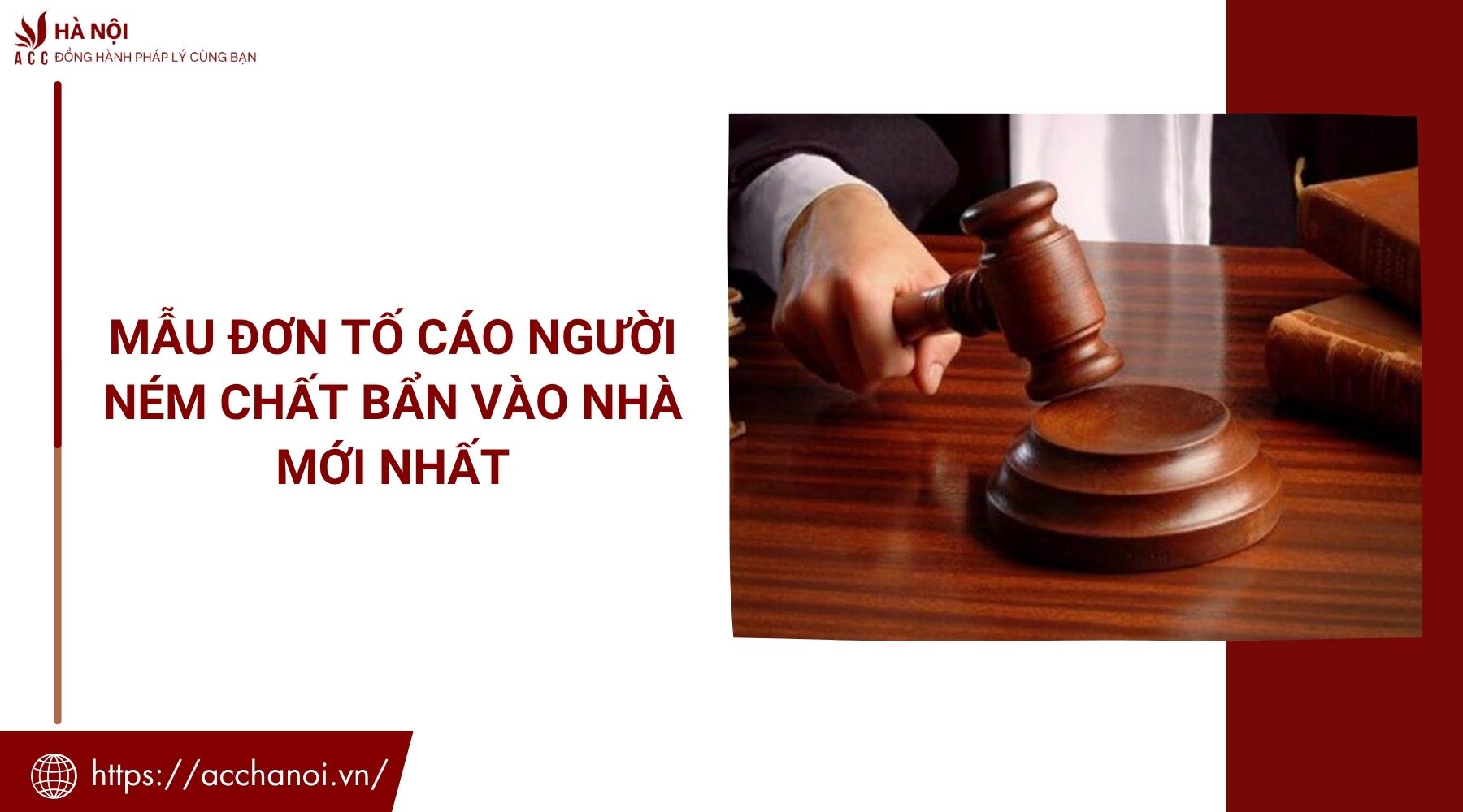 Mẫu đơn tố cáo người ném chất bẩn vào nhà mới nhất