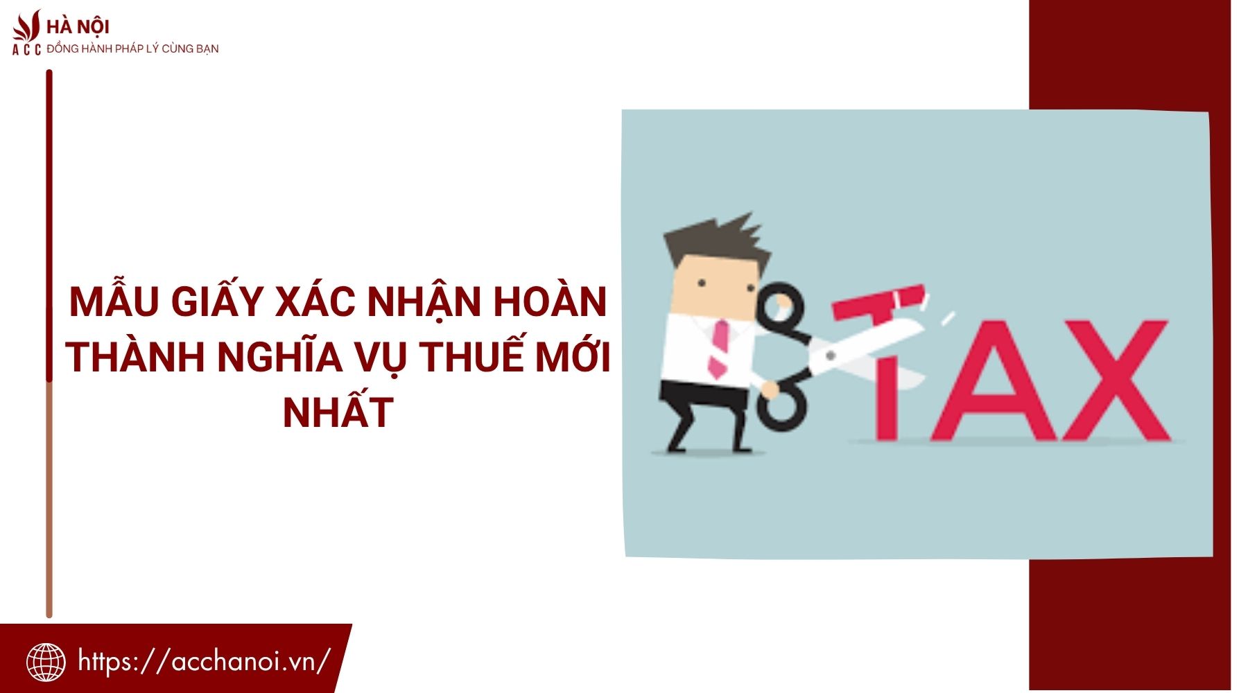 Mẫu giấy xác nhận hoàn thành nghĩa vụ thuế mới nhất
