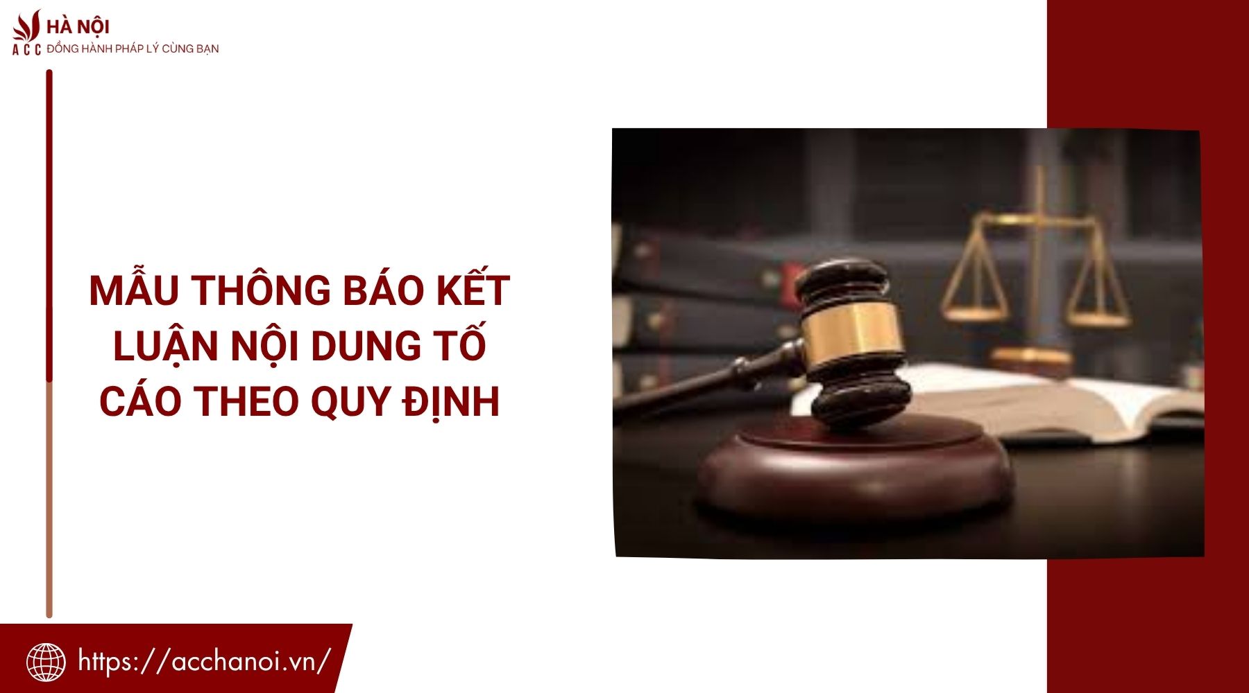 Mẫu thông báo kết luận nội dung tố cáo theo quy định