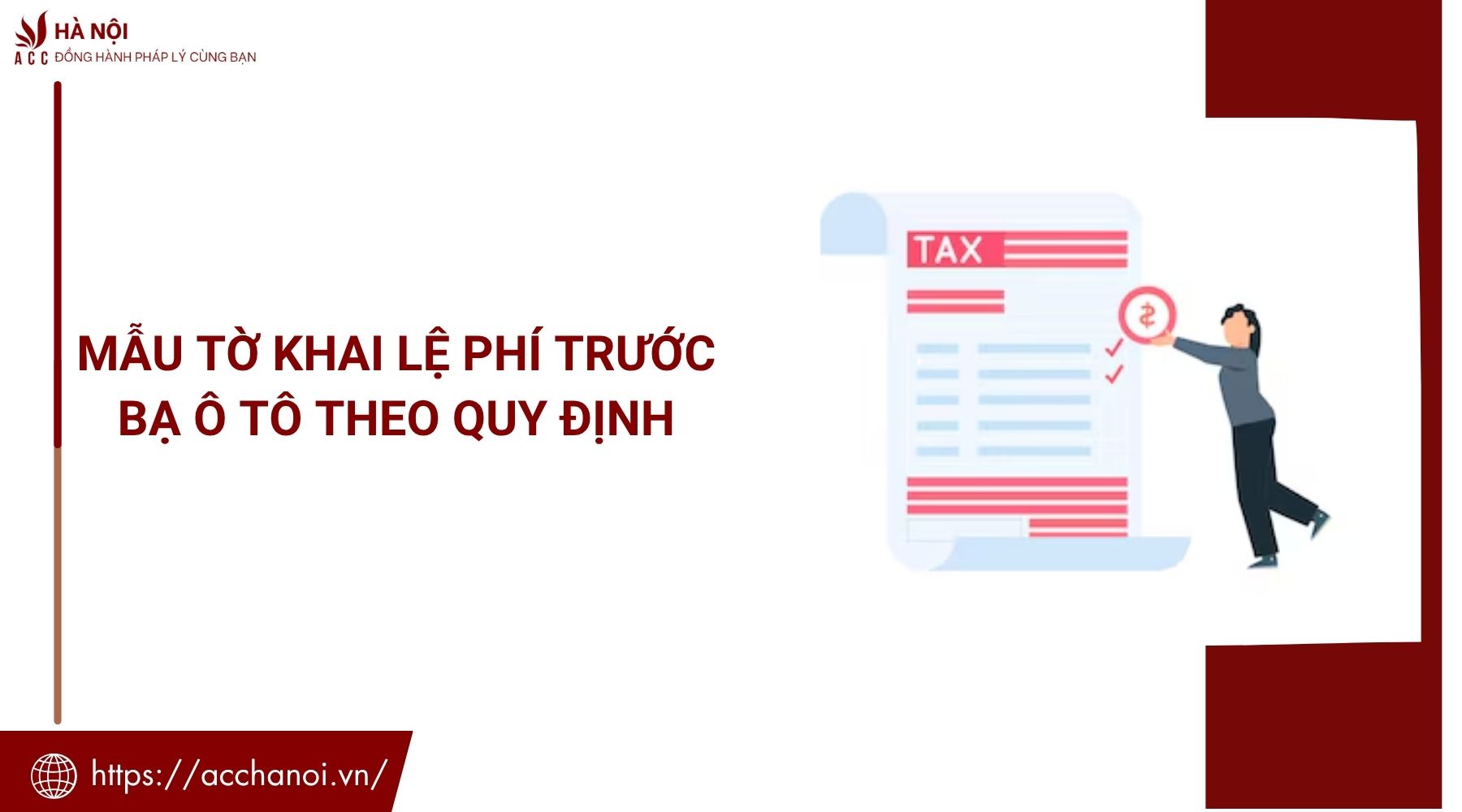 Mẫu tờ khai lệ phí trước bạ ô tô theo quy định