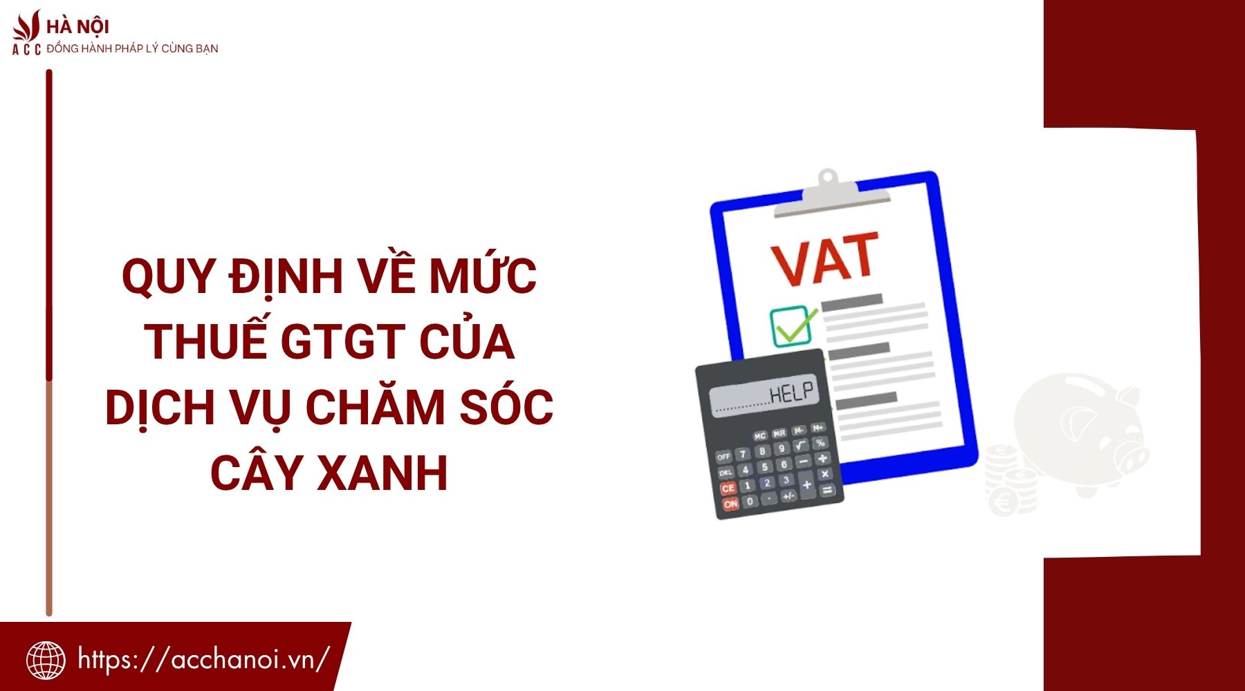 Quy định về mức thuế GTGT của dịch vụ chăm sóc cây xanh